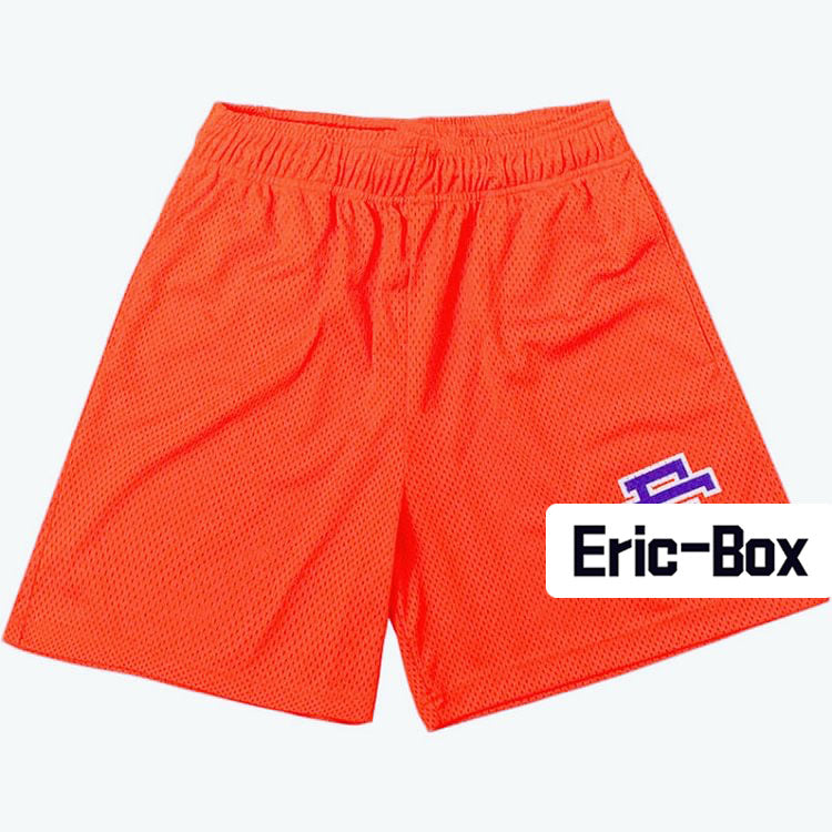 Orange Basic Mesh Shorts
